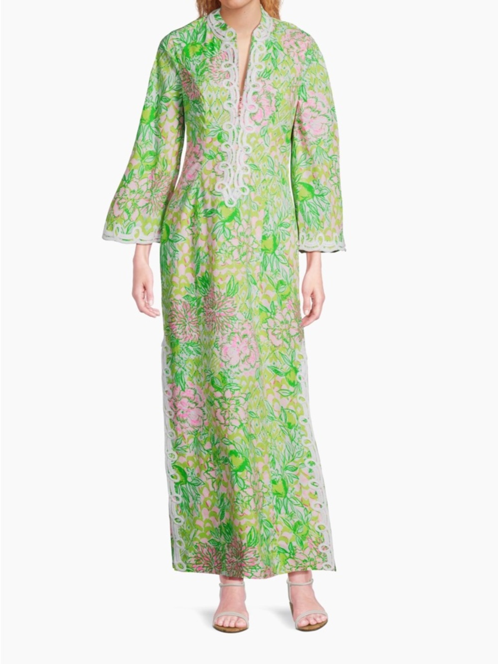 NWT Lilly Pulitzer
Shealyn Long-Sleeve Maxi green Dress Sz 0